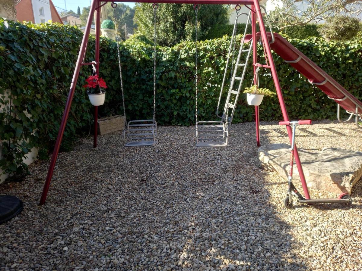 Casa Acogedora Familiar Con Piscina Pallejá Buitenkant foto
