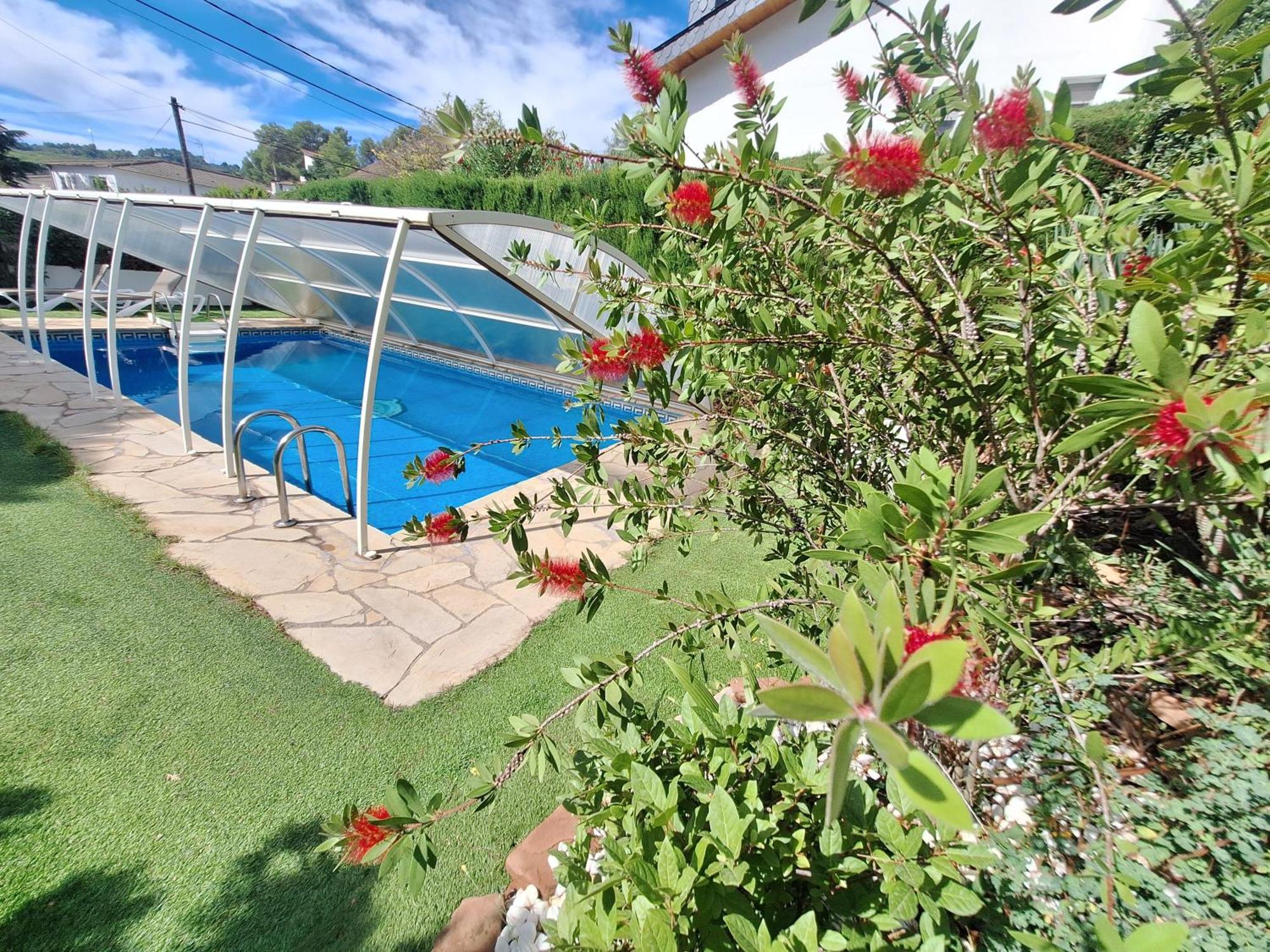 Casa Acogedora Familiar Con Piscina Pallejá Buitenkant foto